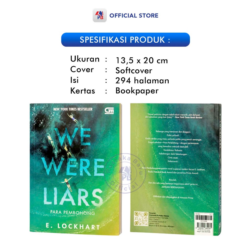 Jual Buku Novel Para Pembohong ( We Were Liars ) - E Lockhart - / GPU ...
