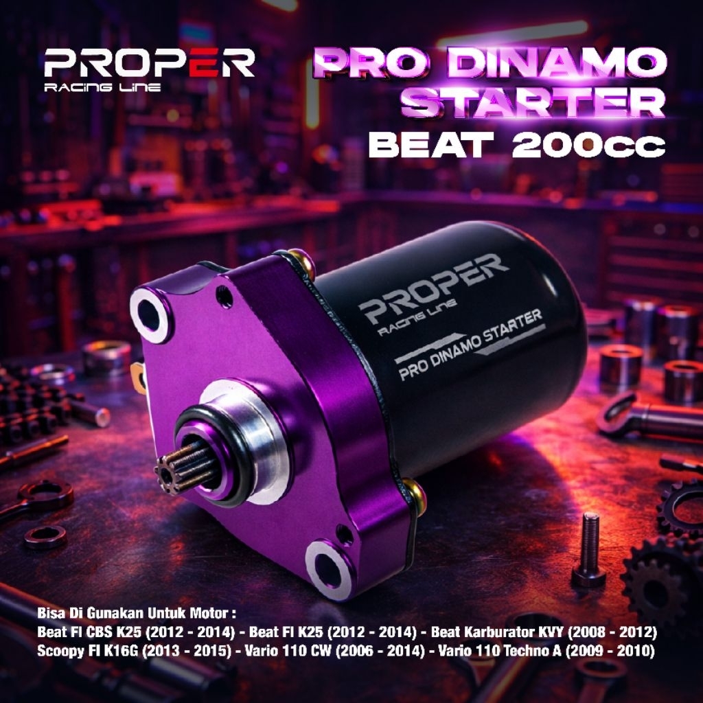 Jual PRO DINAMO STATER BEAT 200CC/BEAT FI/BEAT KARBU/SCOOPY FI/VARIO ...