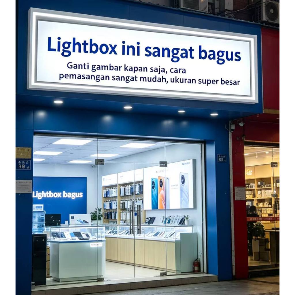 Jual LIGHTBOX Papan Iklan dengan Ukuran Besar yang Sangat Kokoh dan ...