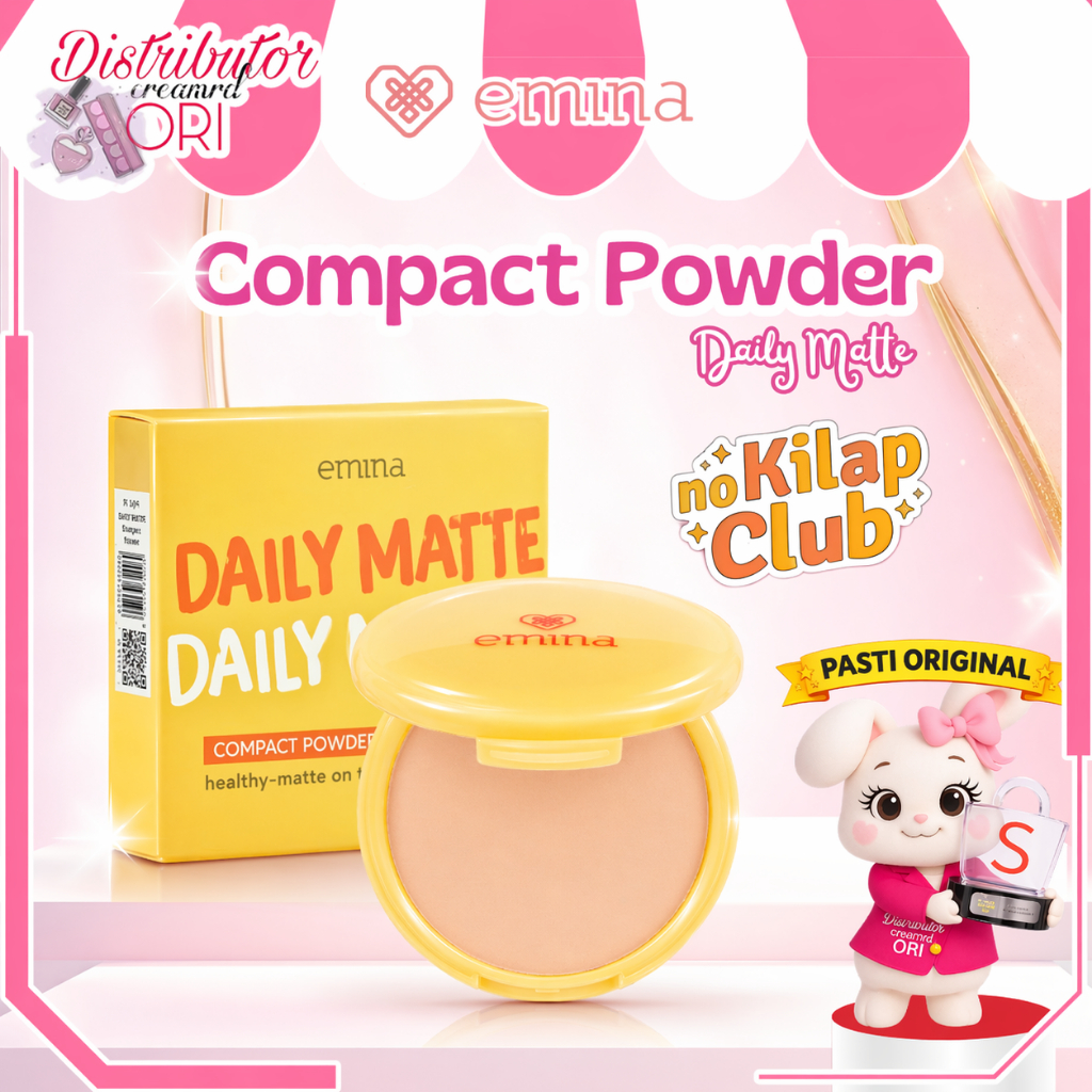 Jual EMINA Daily Matte Compact Powder 11gr | Bedak Padat Emina | Shopee ...