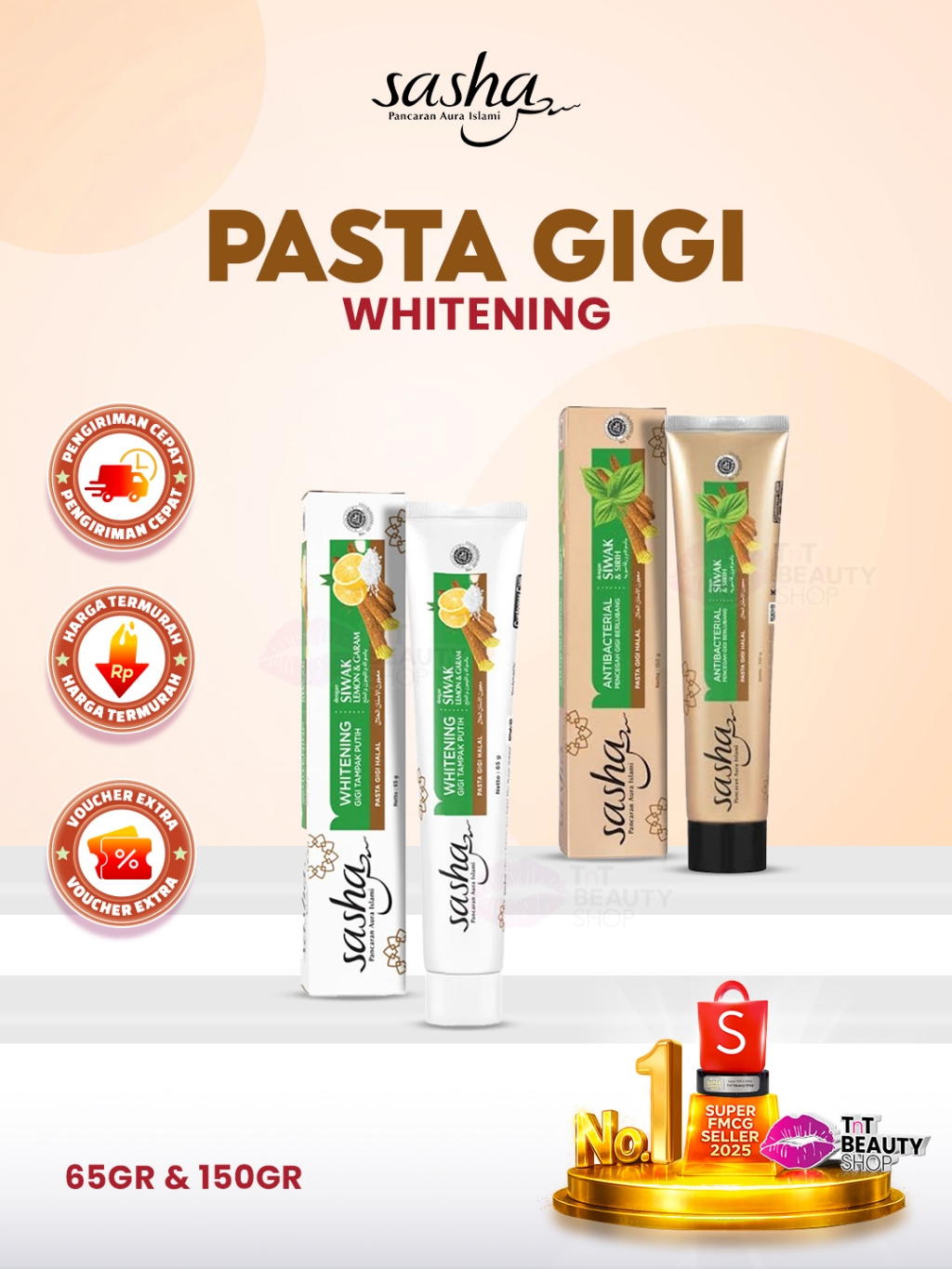 Jual SASHA Sasha Toothpaste Pasta Gigi WHITENING | PENCEGAH GIGI ...
