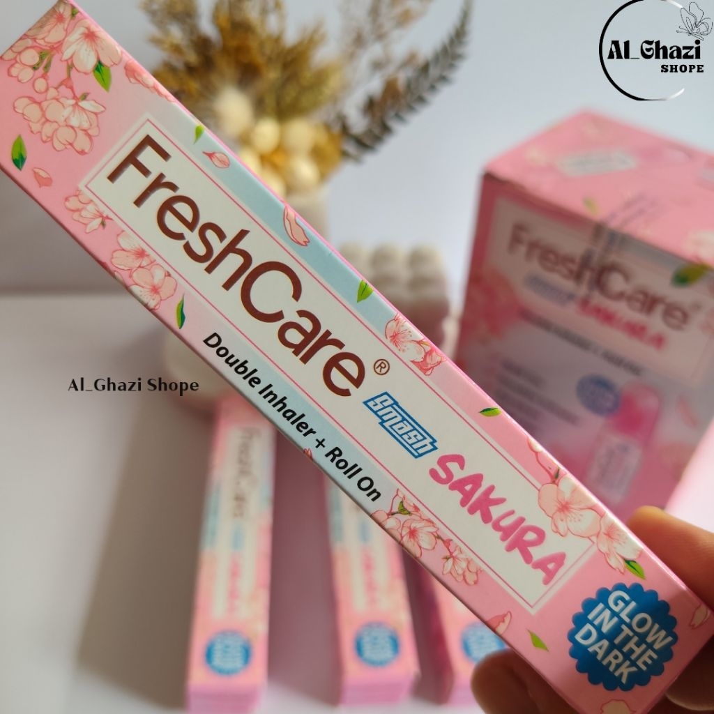 Jual FRESHCARE SMASH SAKURA 4in1 |Double Inhaler + Roll On 8 ml| ORI ...