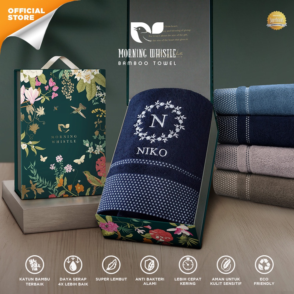 Morning Whistle - Alvero (Handuk Single Set) / Handuk Seserahan / Kado Pernikahan / Souvenir / Hadiah / Gift / Hampers