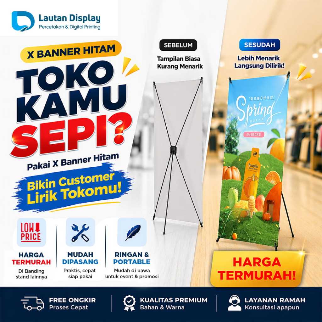 Jual X Banner Stand Terlengkap & Harga Terbaru Juli 2026 | Shopee Indonesia