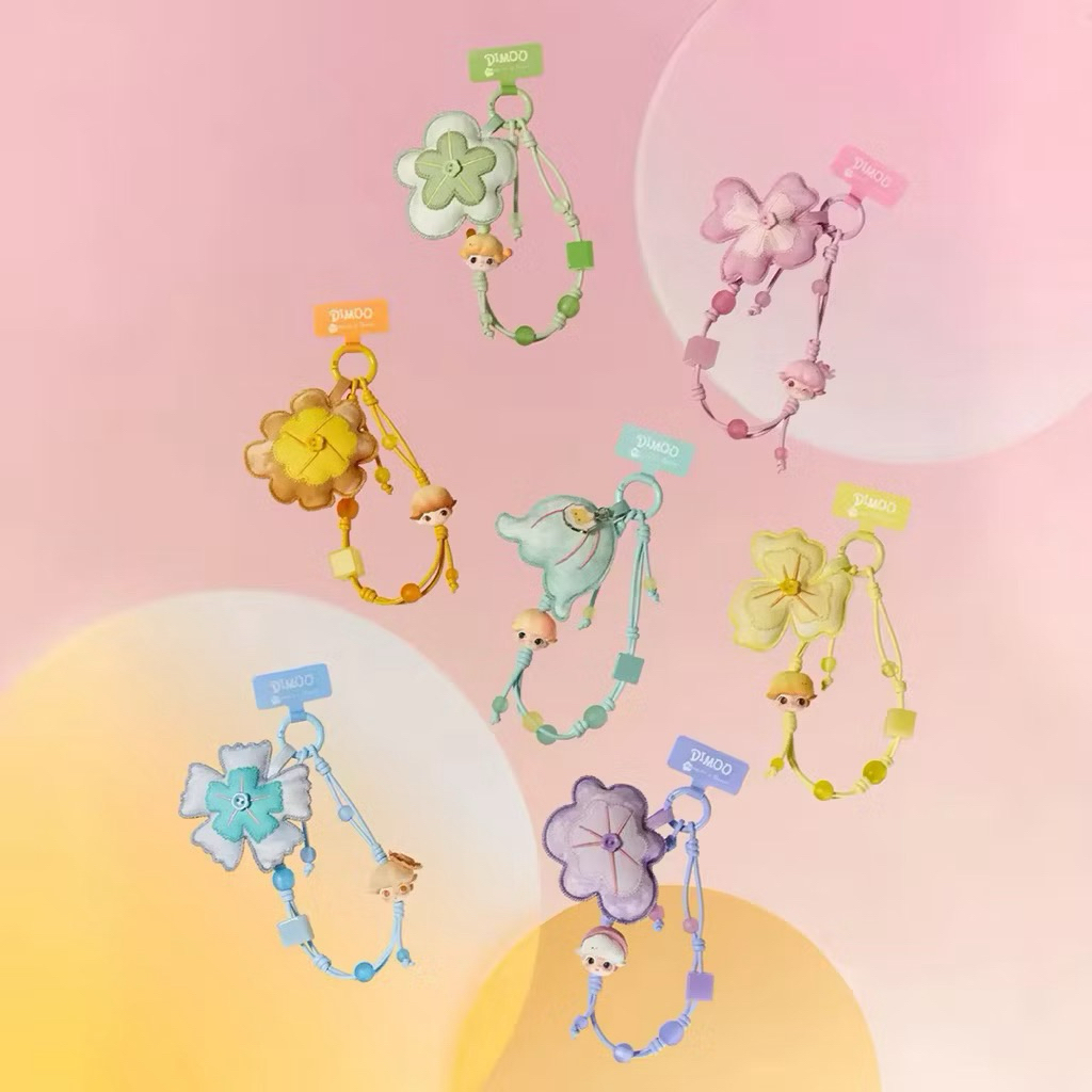 Jual POP MART DIMOO Moments in Bloom Flower Phone Strap Bunga ...