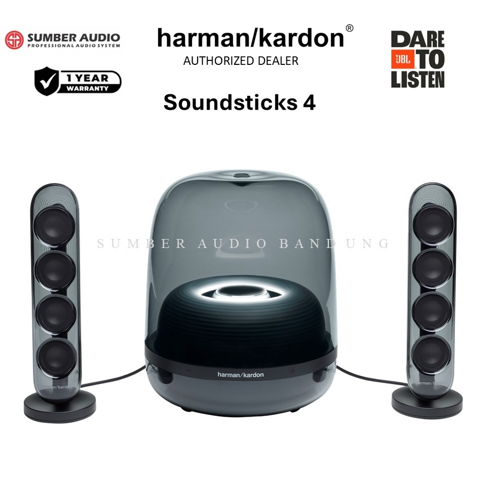 Jual Harman Kardon SoundSticks 4 sistem speaker Bluetooth 2.1 daya ...