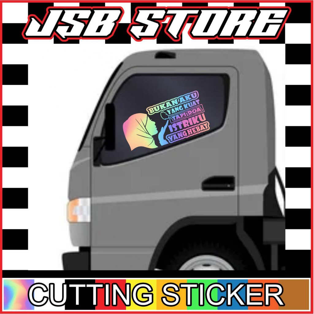 Jual CUTTING STIKER KATA KATA TRUK BUKAN AKU YANG KUAT TAPI DOA ISTRIKU ...