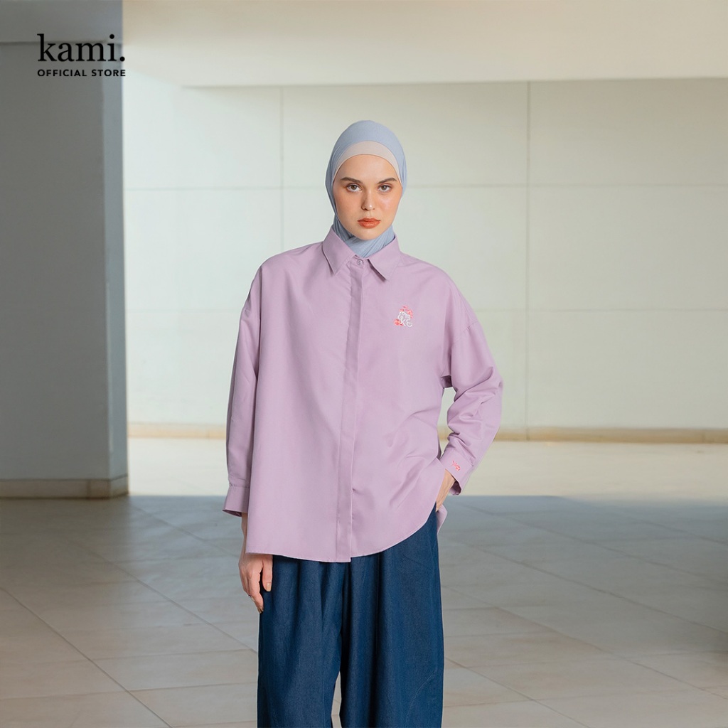 Kami Nue Dropshoulder Top Atasan Lengan Panjang Wanita
