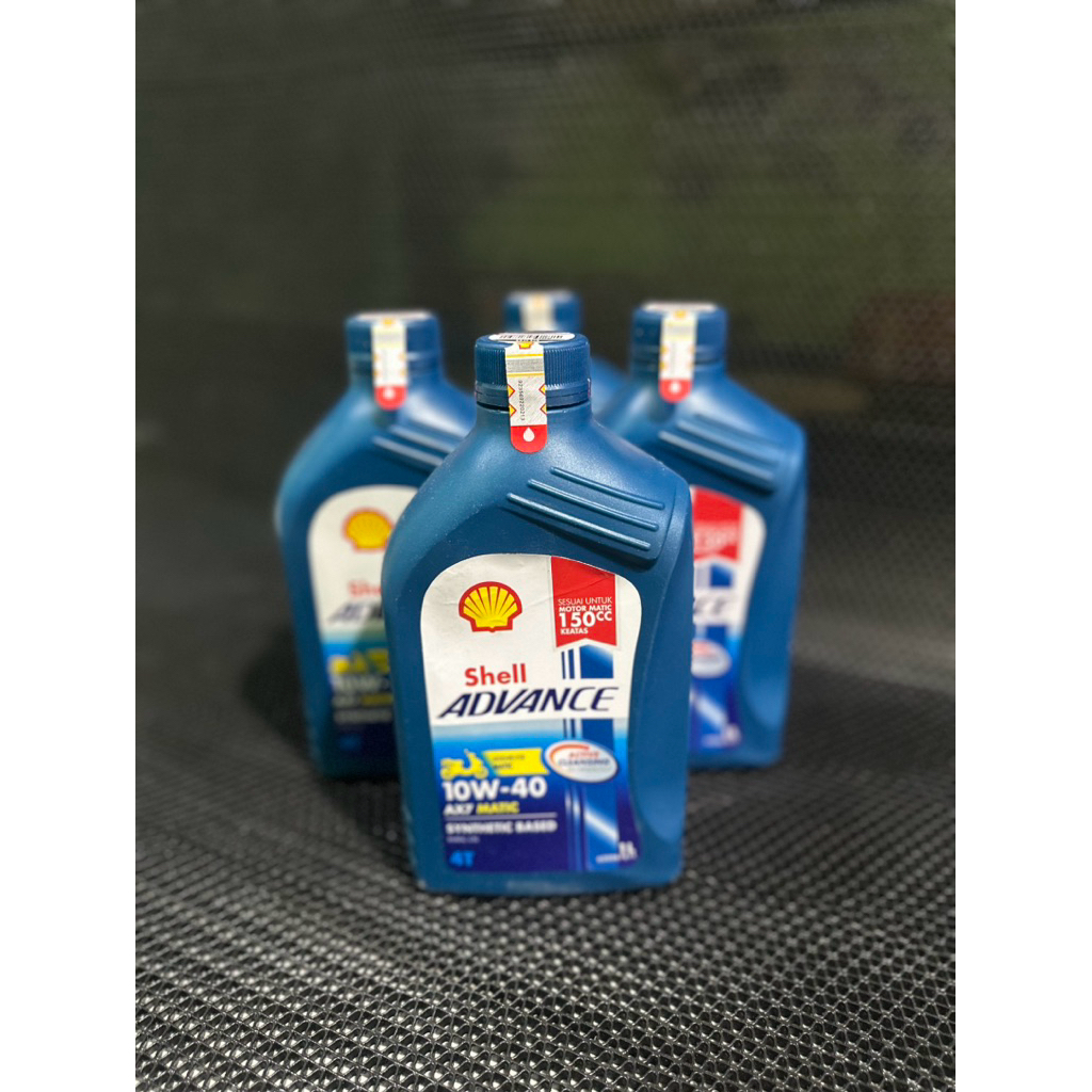 Jual Shell Advance AX7 Matic 10W-40 1 Liter / Oli Mesin Sepeda Motor ...