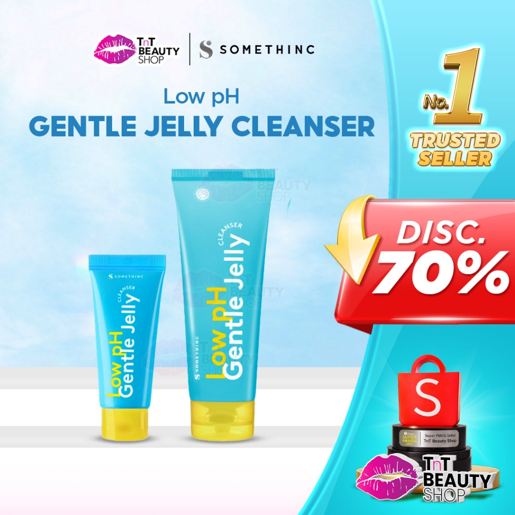 SOMETHINC Low pH Gentle Jelly Cleanser - Sabun Cuci Muka Semua Jenis Kulit | Somethinc Jelly Face Wash | TnT Beauty Shop