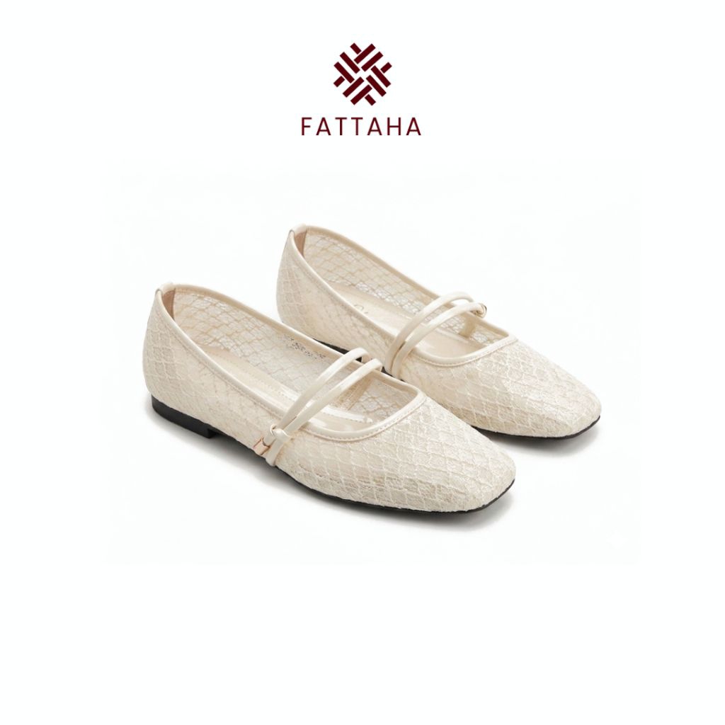 Fattaha MOFFA - Sepatu Flatshoes Wanita Jaring Mesh Mary Jane foto 3