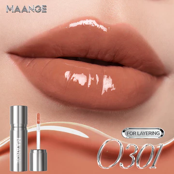 MAANGE Satin Glow Lip Tint Natural Transferproof Hydrating Lip Glossy Finish Tahan Celebshine