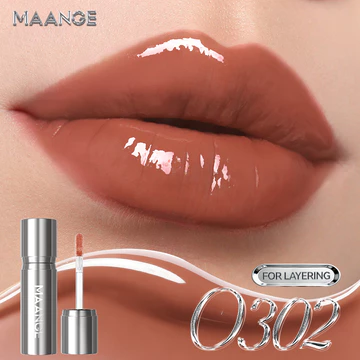 MAANGE Satin Glow Lip Tint Natural Transferproof Hydrating Lip Glossy Finish Tahan Celebshine