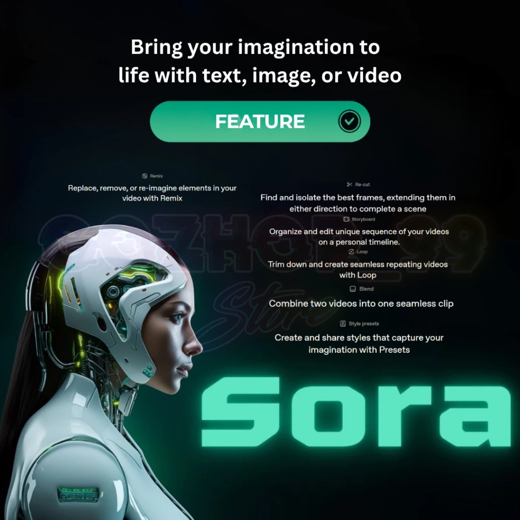 Sora AI Premium: Wujudkan Imajinasi Anda Jadi Nyata dengan Image, Video Generator AI Privat