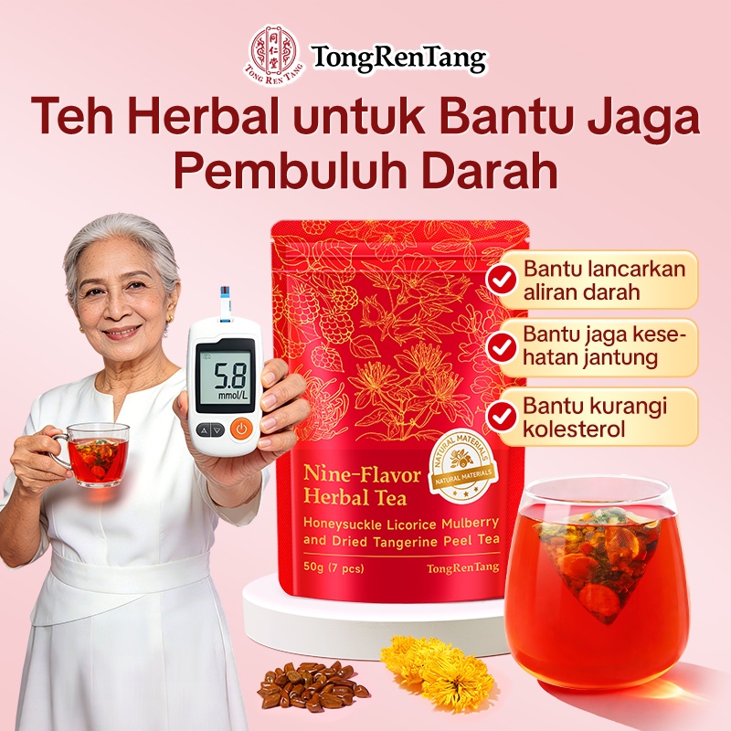 HALAL,Teh,Tong Ren Tang Teh Herbal Diabetes - Bantu Jaga & Stabilkan Gula Darah Untuk Harian