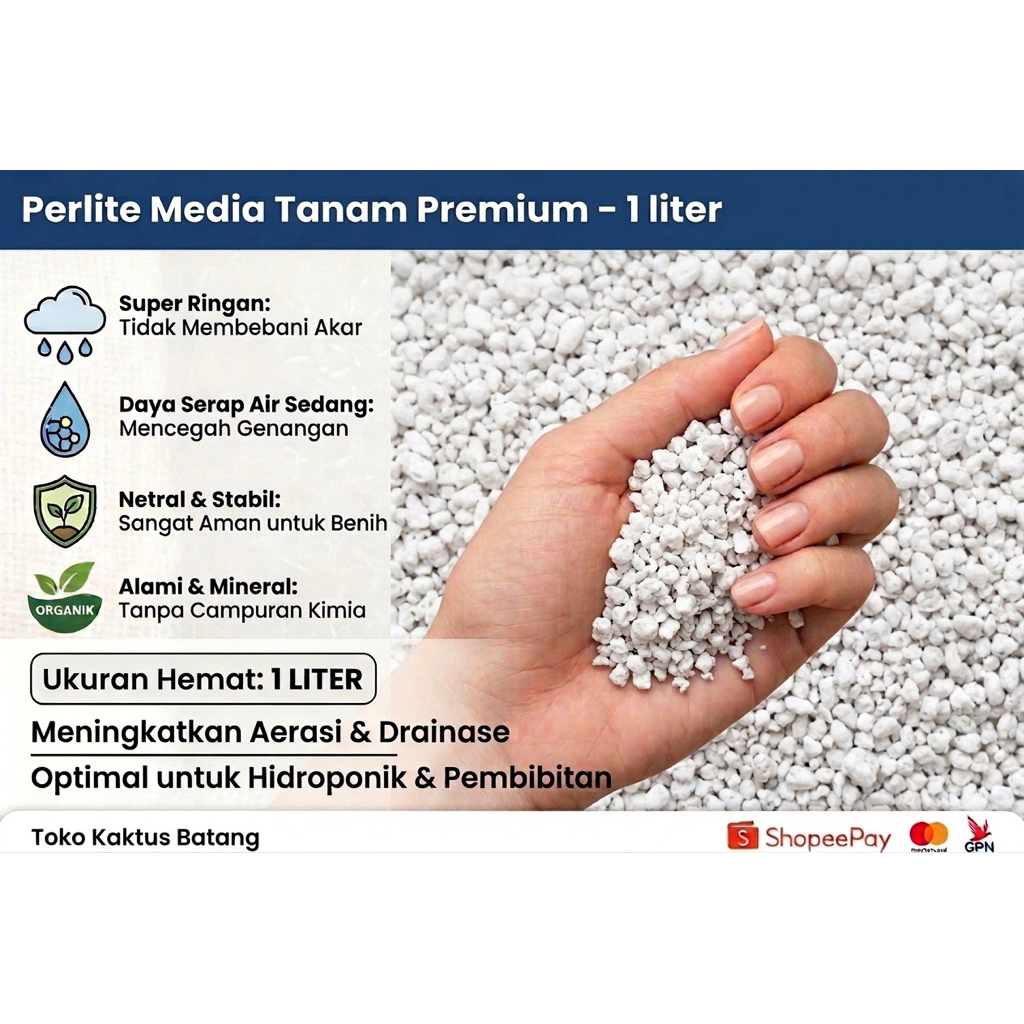 Jual PERLITE / MEDIA TANAM / METAN | Shopee Indonesia