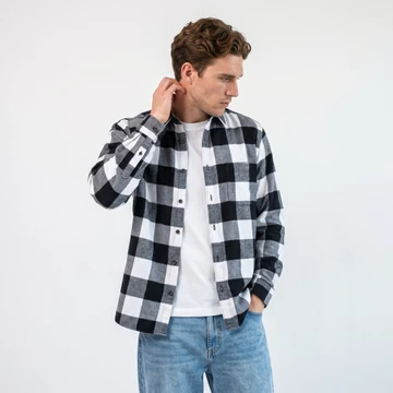 Woodsman Kemeja Flanel Monochrome Check