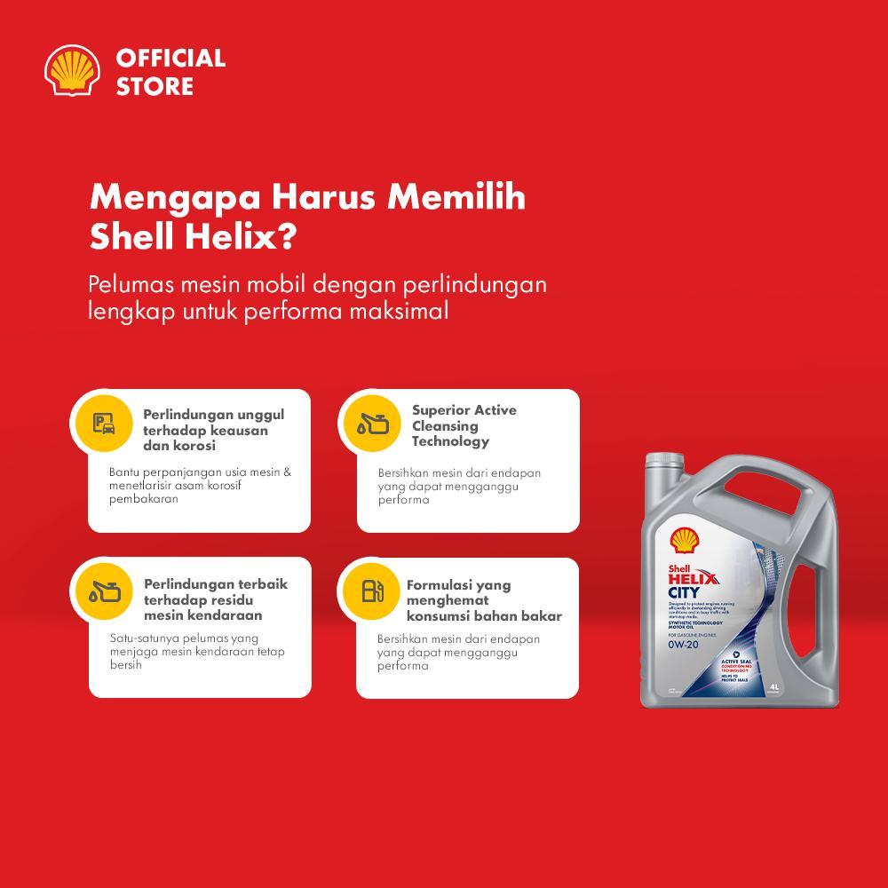 Jual Oli Mobil Shell Helix City SP 0W-20 (4L) | Shopee Indonesia