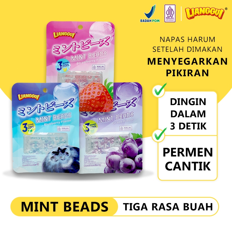 Jual LIANGGUI - Permen Mint Mutiara Penyegar Nafas Halal - Cemilan 3 ...