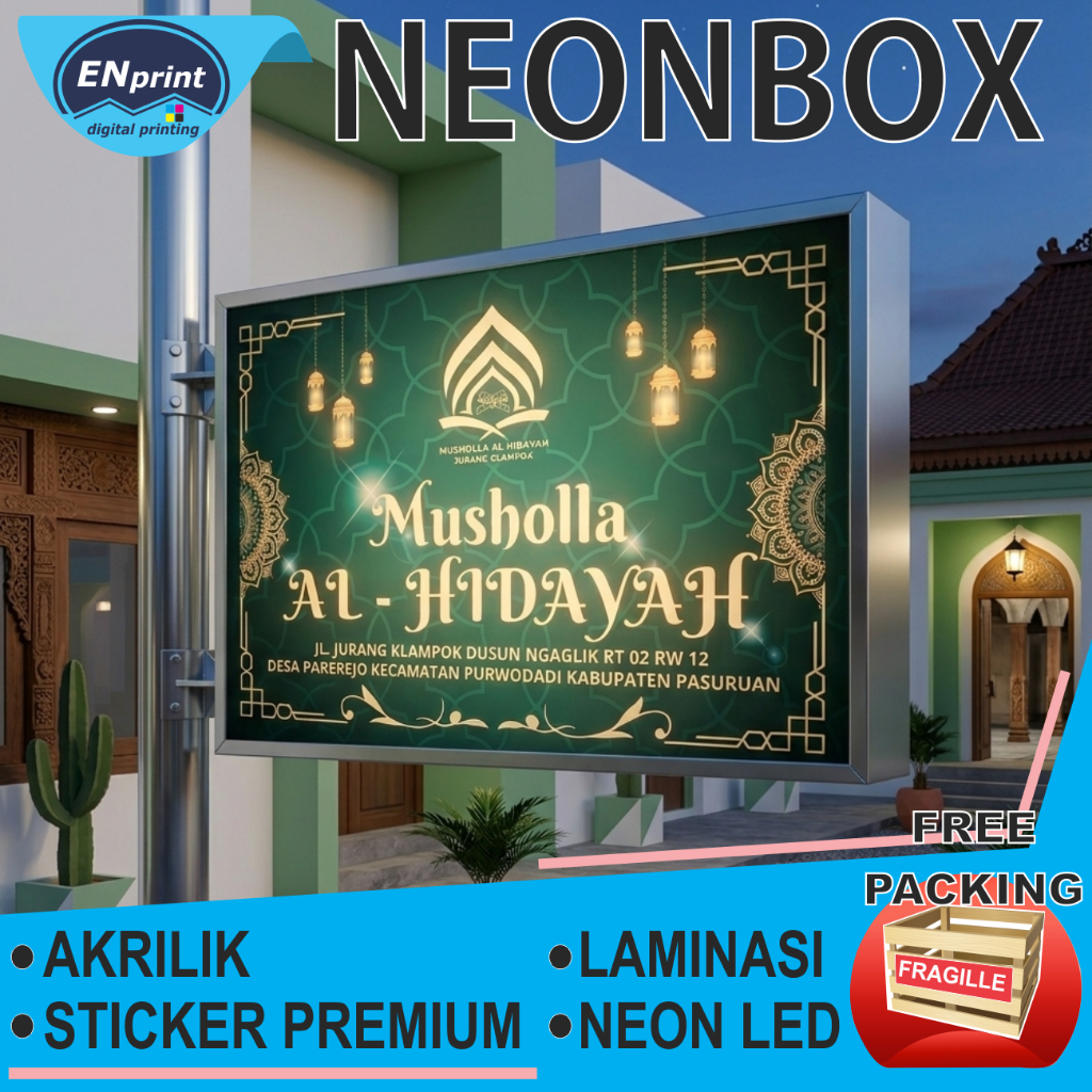 Jual Neon Box Custom 2sisi ukuran 70x50,70x40,60x40 Akrilik, Backlite ...