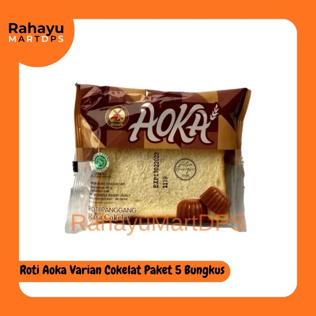 Jual Roti Aoka Paket 5 Bungkus x 65g (Cokelat / Vanilla / Keju) – Roti ...