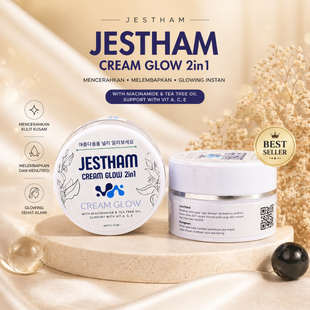 Jual Jestham Cream Glow 2in1 Original Terlengkap & Harga Terbaru Juni ...