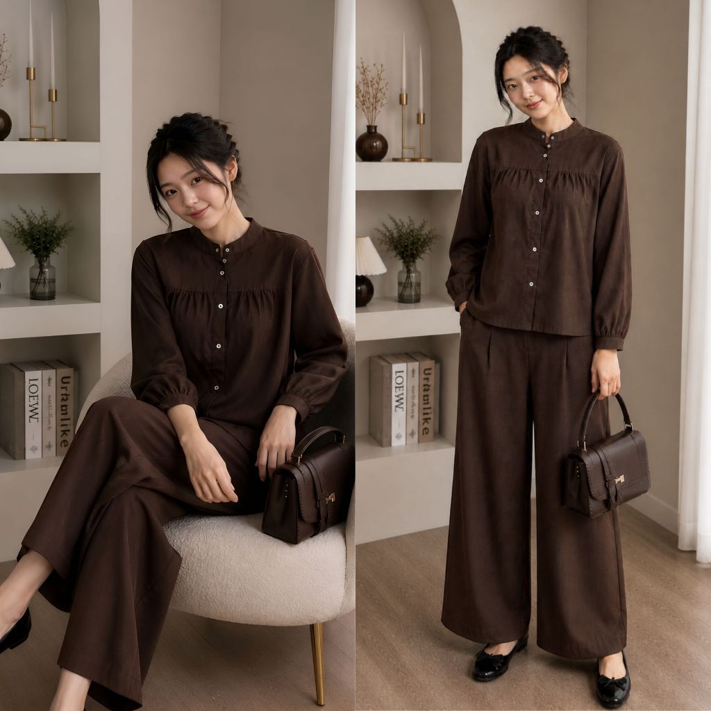 One Set Setelan Rayon Bella Series 8