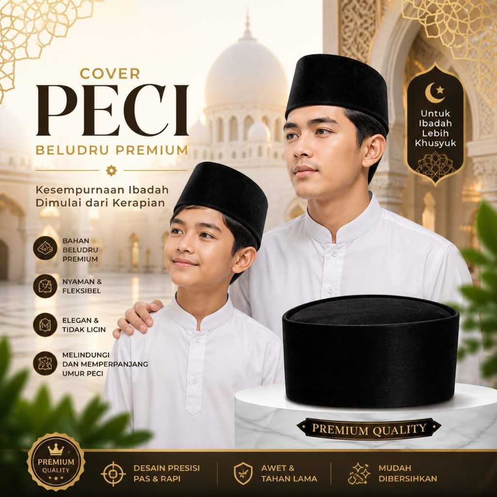 peci songkok hitam polos kopiah remaja dewasa anak