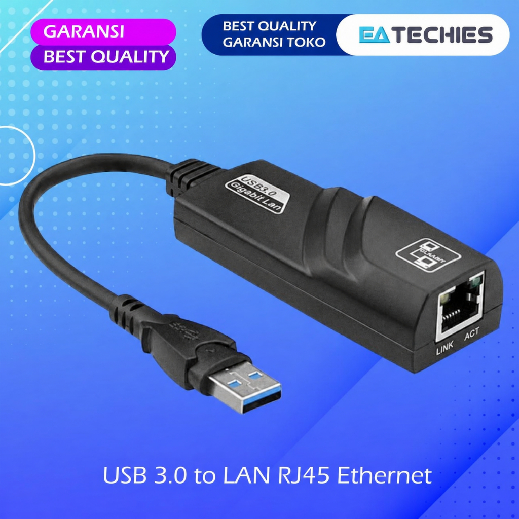 Jual USB 3.0 to LAN RJ45 FAST ETHERNET ADAPTER CONVERTER | Shopee Indonesia