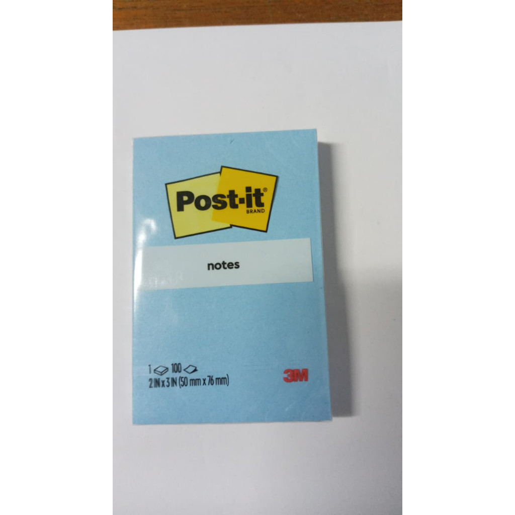 Jual 3M Post It Sticky Note 656 Cloud Blue 2 inch x 3 inch | Shopee ...