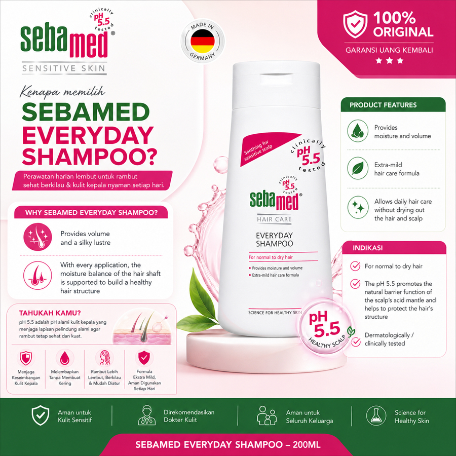Jual Sebamed Everyday Shampoo - Sebamed Daily Shampoo - SEBAMED HAIR ...