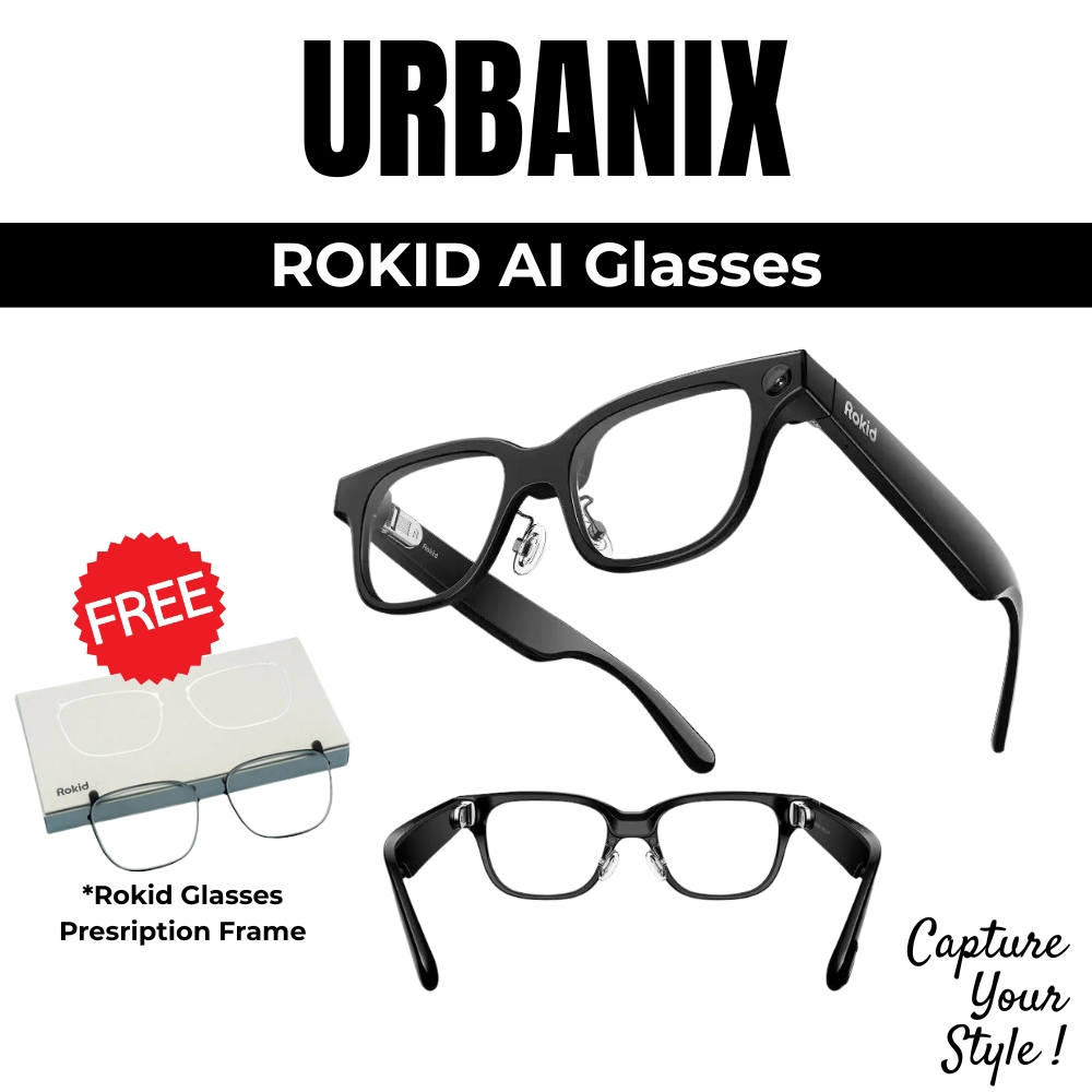 Jual URBANIX - ROKID AI Glasses RV101 RV 101 Black AI-Powered Smart ...