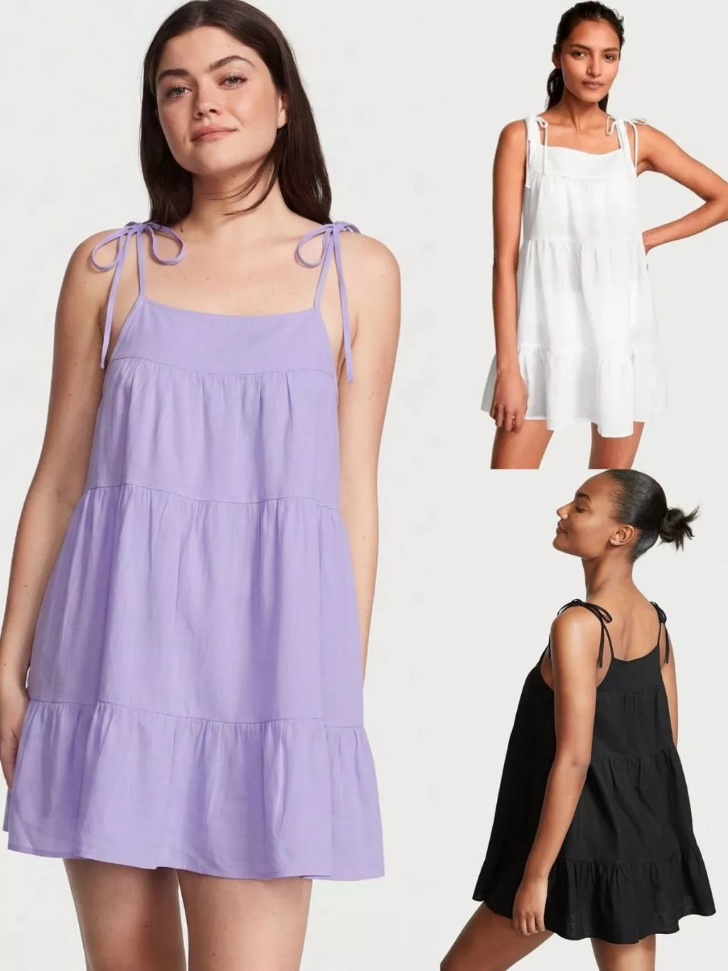 Mini Dress Santai Casual Bahan Linen-Blend Adem - VS-2395