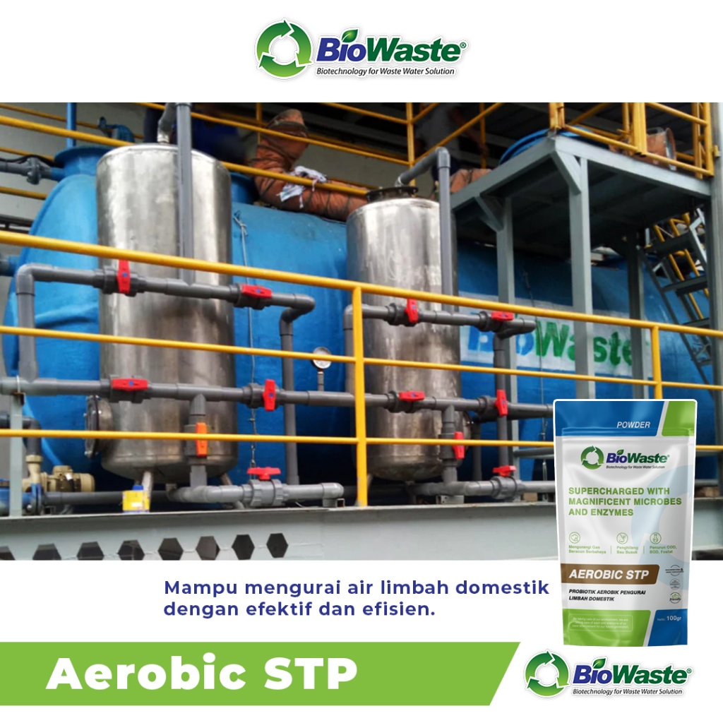 Jual Biowaste Aerobic STP Bakteri Pengurai Limbah MBG Domestik IPAL 100 ...