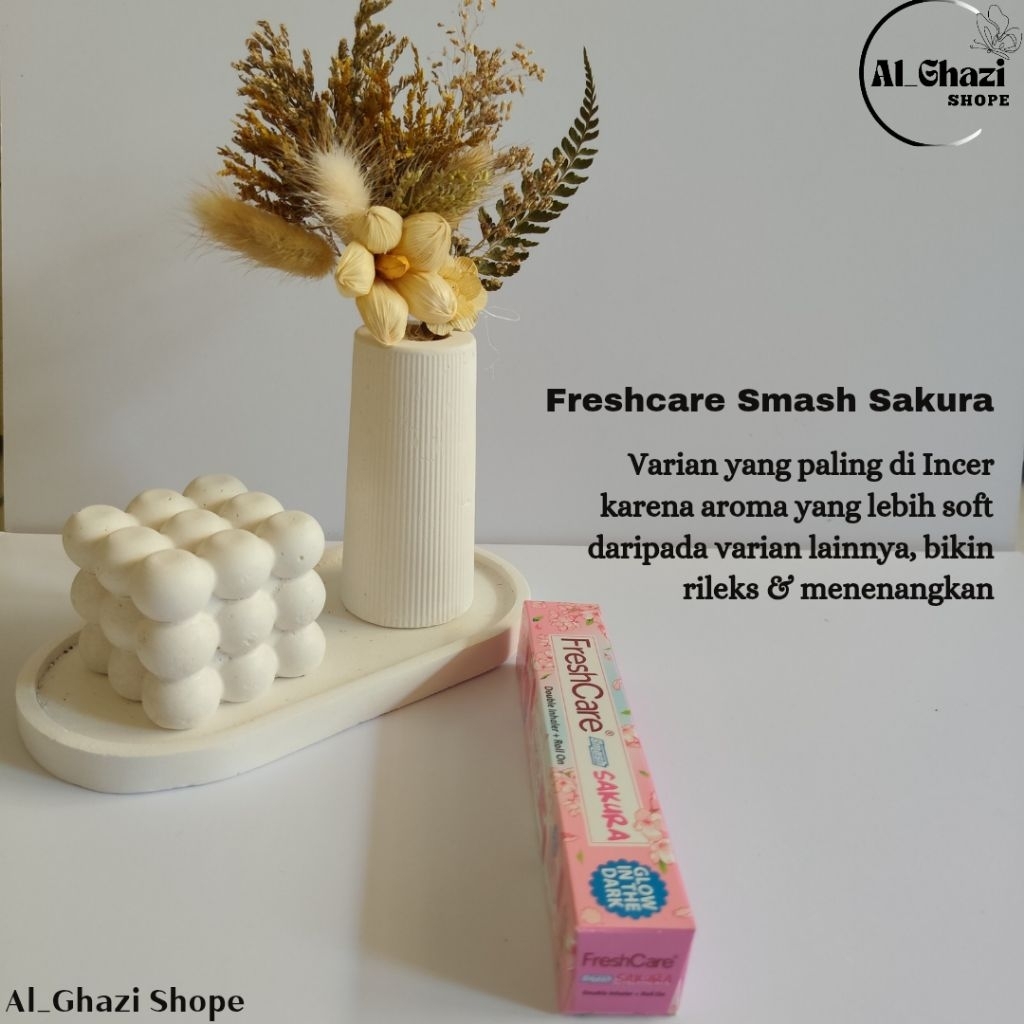 Jual FRESHCARE SMASH SAKURA 4in1 |Double Inhaler + Roll On 8 ml| ORI ...