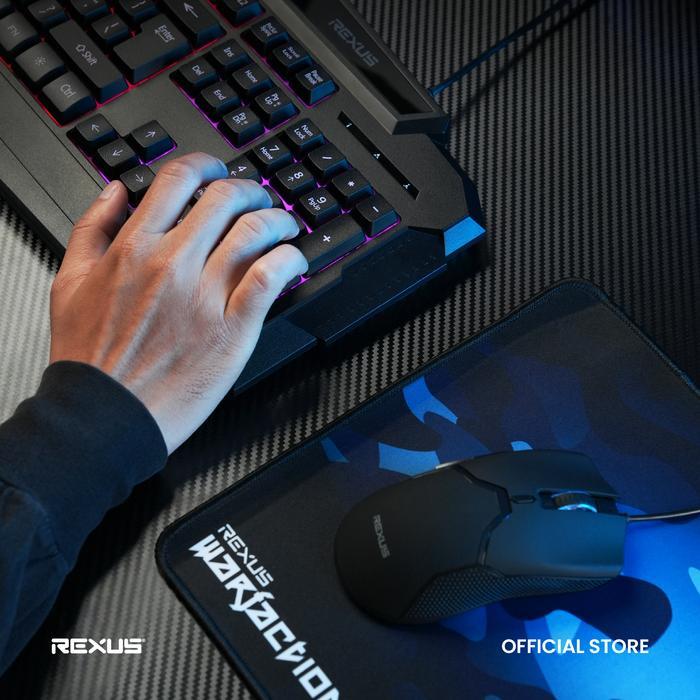 Jual Rexus Warfaction VR1 Keyboard Mouse Gaming Combo - Free Gaming ...