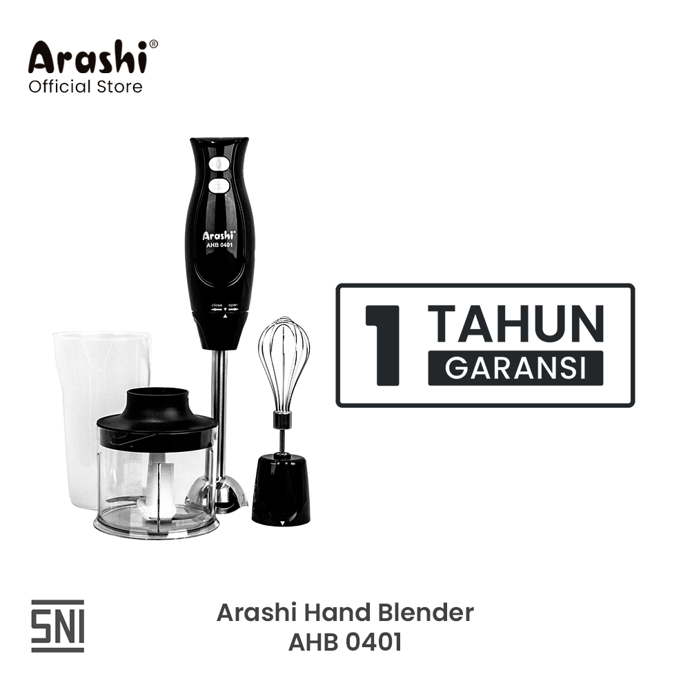 Arashi Hand Blender 4in1 / 2 Mode Kecepatan / AHB 0401