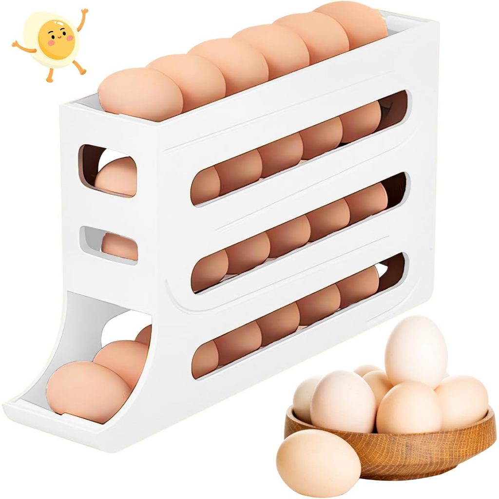 Jual Rak Telur Otomatis Penyimpanan Telur Refrigerator Egg Organizer ...