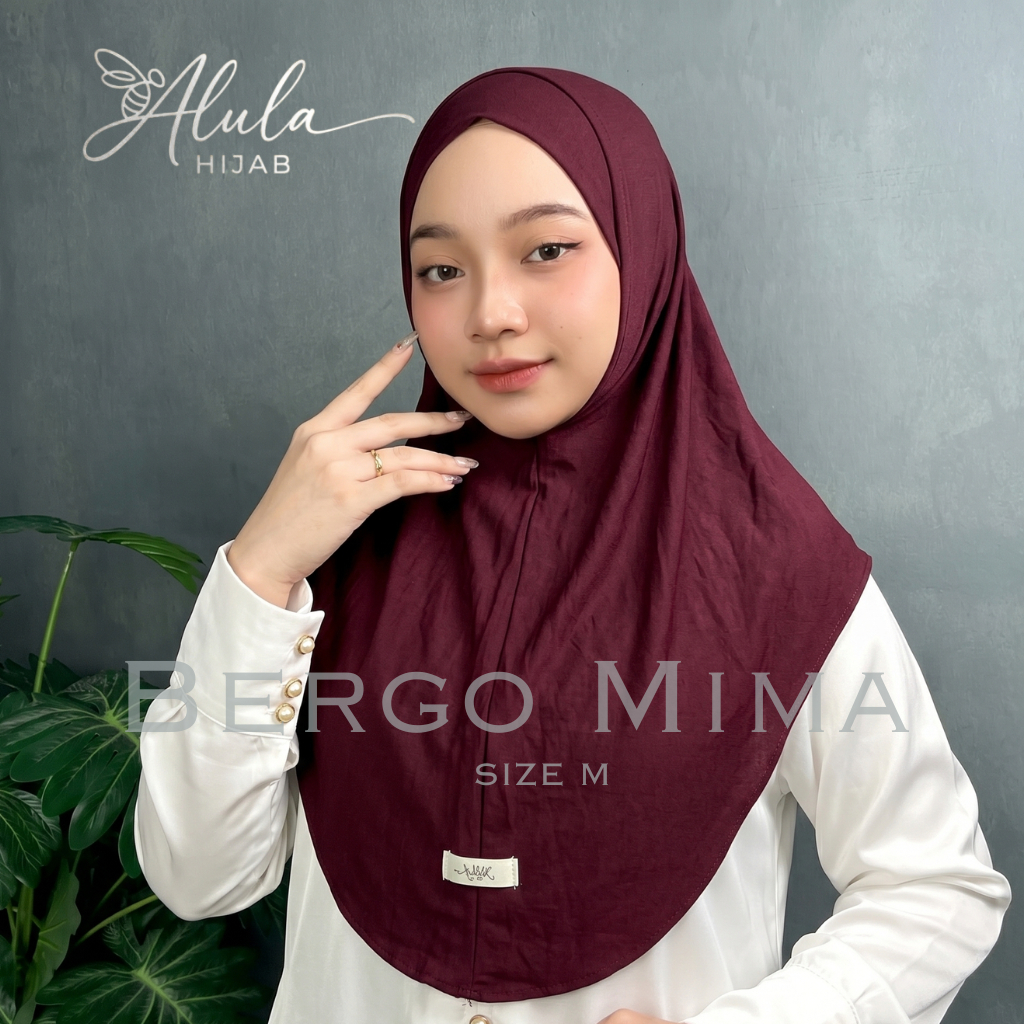 Bergo Instan Mima Malay Viscose Rayon Size M By Alula Hijab