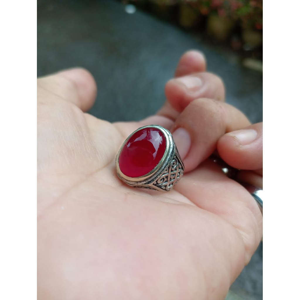 Jual Batu akik Red Baron ( Real pict ) | Shopee Indonesia