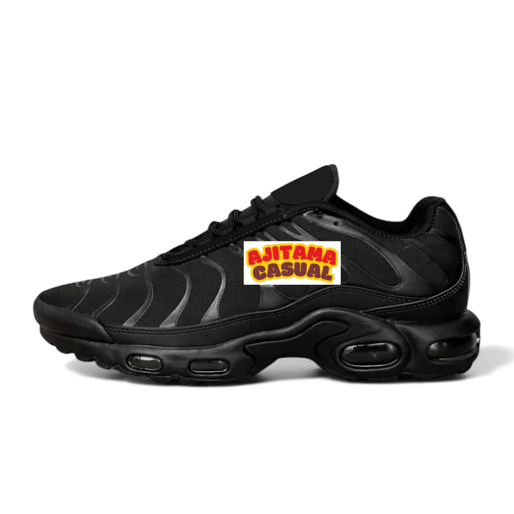Sepatu Olahraga AJTM TN terlaris Full hitam ukuran 37-44