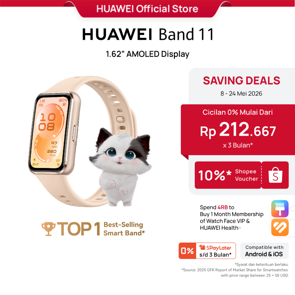 Huawei Band 11 Series | 1.62”amoled Display Enhanced Sleep Tracking Heart Health - foto 5