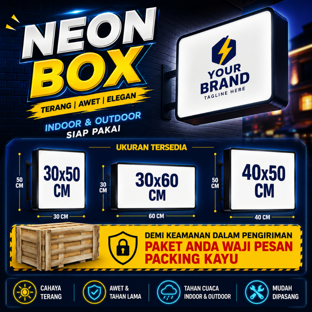 Jual NEON BOX / NEON BOX 2 SISI / NEON BOX BULAT / NEON BOX KOTAK ...