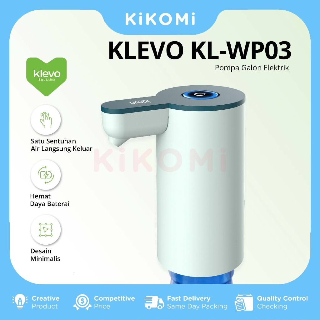 Jual KLEVO KL-WP03 POMPA GALON ELECTRIC Rechargeable Type C Dispenser ...