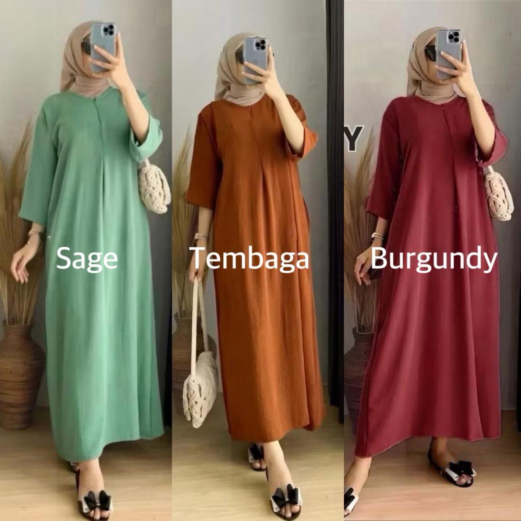 Daster Cringkle Lengan 3/4 Dapat 3 Pcs - foto 3