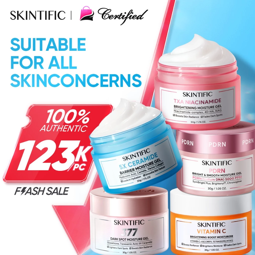Skintific Moisturizer Collection Niacinamide Retinol Anti-Acne
