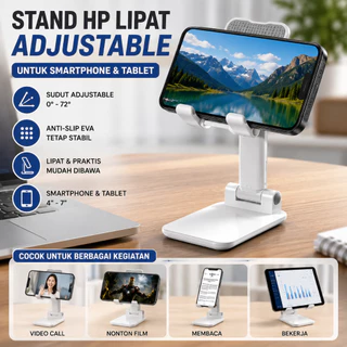 Stand HP Lipat Adjustable Anti Slip Ergonomis
