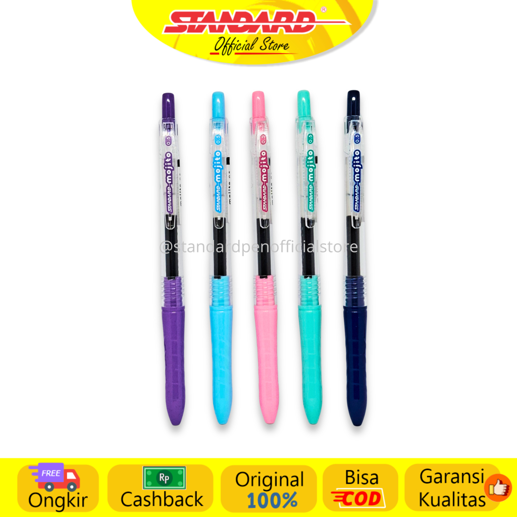 Standard - Pulpen Mojito Cool 0.5 Gel ( Alat Tulis / Pen / Ballpoint / Pena ) (3)