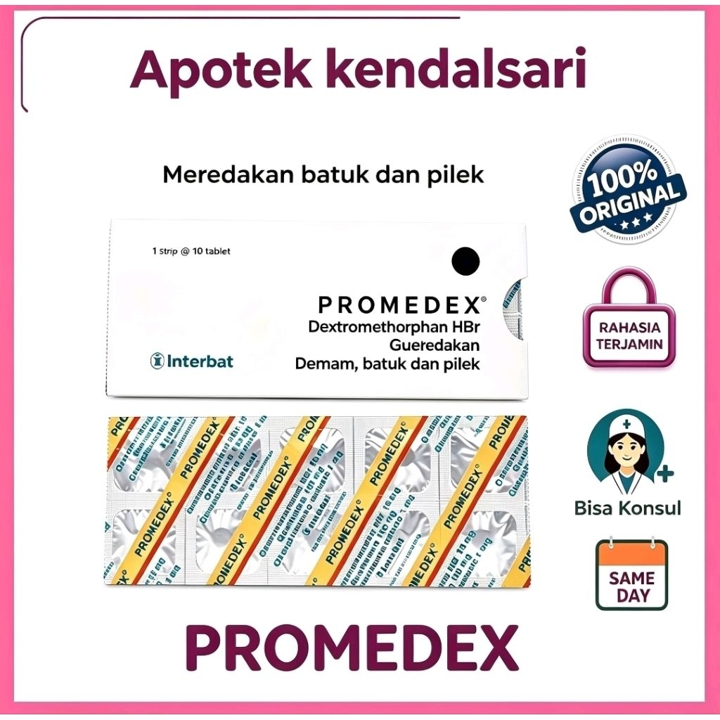 Jual Promedex Tablet - 1 Strip (10 Tablet) Obat Batuk Kering dan ...