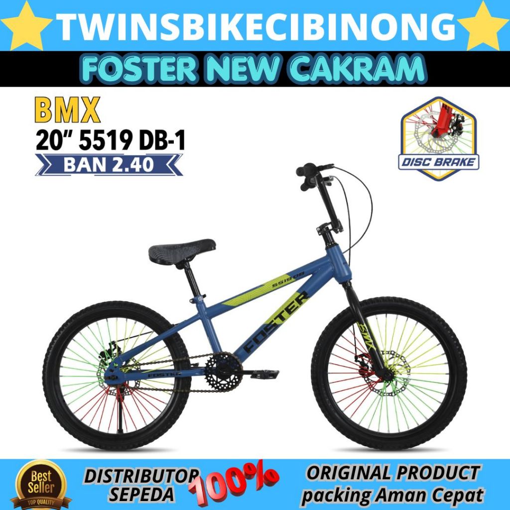 Jual Sepeda BMX 20 FOSTER 5519 DISC TRANSFORMER | Shopee Indonesia